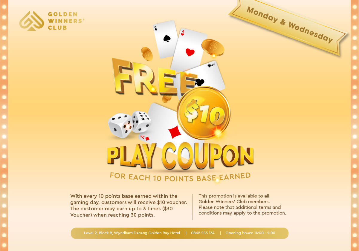 Free $10 Play Coupon