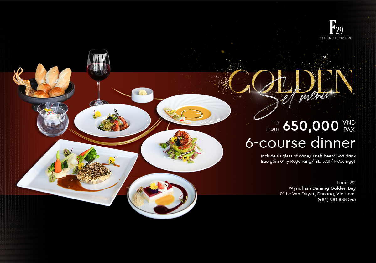 The Dazzling Golden Set Menu At F29 Golden Beef & Sky Bar