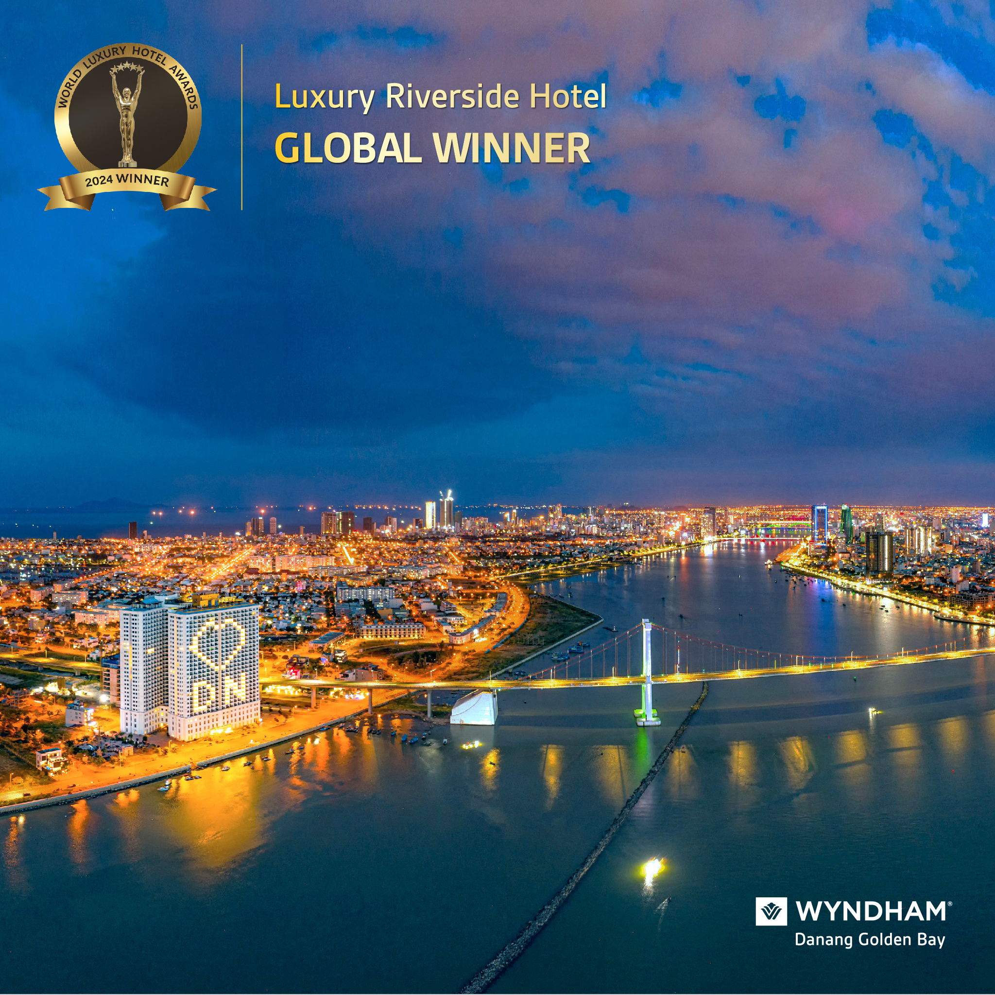 Wyndham Danang Golden Bay Hotel won The World Luxury Hotel Award 2024